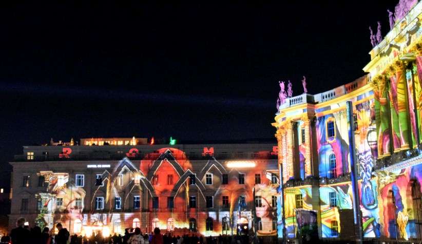 Festival of Lights am Bebelplatz im Oktober 2018.