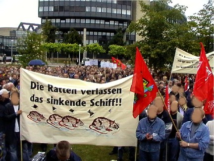 Babcock Mitarbeiter - Protest Demo in Duesseldorf