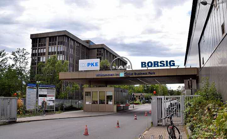 Neuer Werkseingang ehemaliges Borsig Werksgelnde, Mieter Fa. Borsig, MAN und PKE.