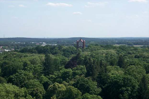 Blick vom Kirchturm der Sankt-Marien-Andreas-Kirche in Rathenow