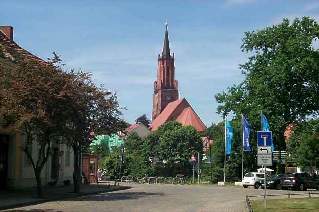 Sankt-Marien-Andreas-Kirche auf dem Kirchplatz in Brandenburg