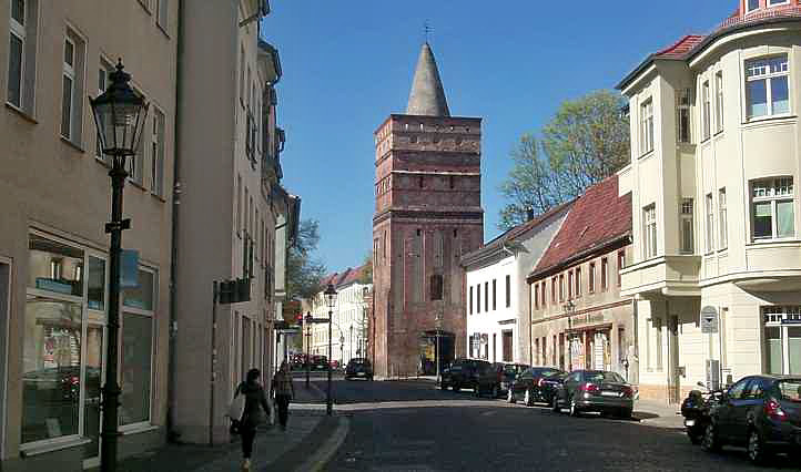 Rathenower Torturm in der Stadt Brandenburg