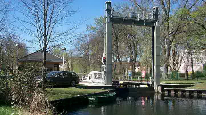 Kleine Stadtkanal Schleuse in Brandenburg