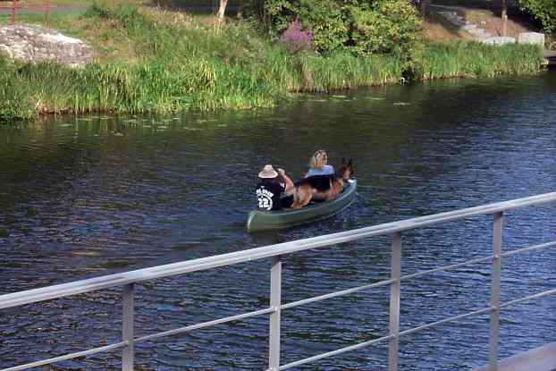 Kajakfahrt auf dem Finowkanal Eberswalde