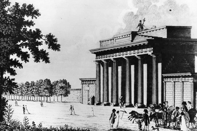 Kupferstich um 1800 - Brandenburger Tor