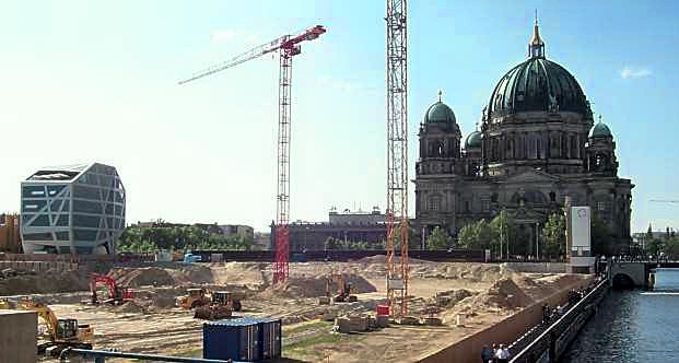 Baustelle Berliner Stadtschloss "Humboldt-Forum" im Mai 2013