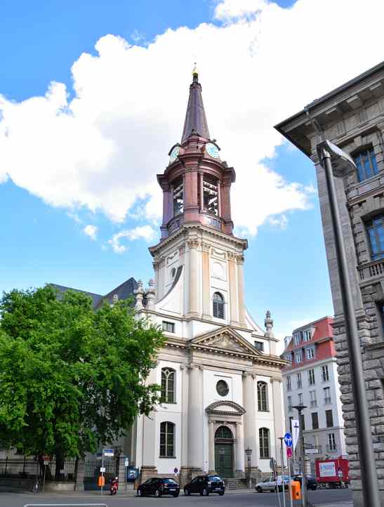 Die Parochialkirche mit neuem Turm - Foto 2017.