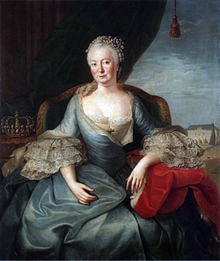 Knigin - Witwe Elisabeth Christine von Braunschweig-Bevern Friedrichs II.