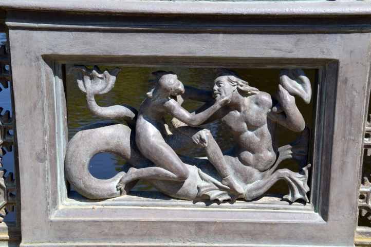 Tritonen-Relief im Gelnder der Tritonenbrcke - Sanssouci.