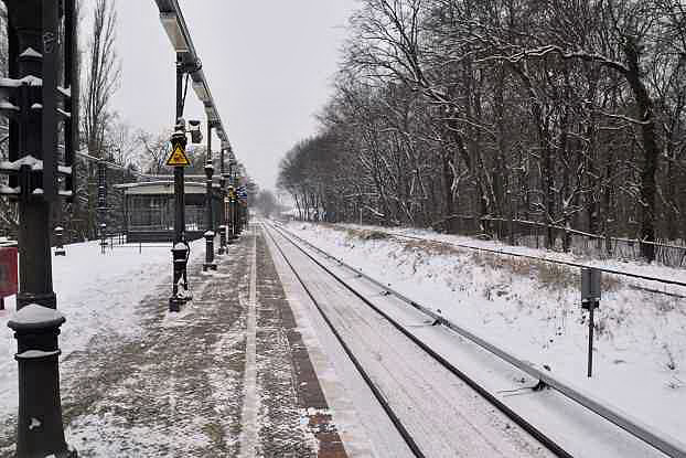 Mit der S-Bahn nach Potsdam.