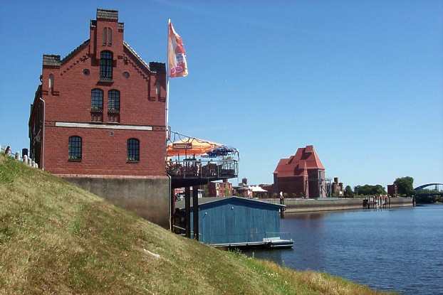 Das Kranhaus an der Elbe bei Wittenberge