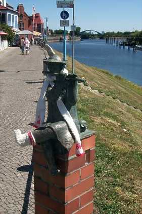 Skulpturengruppe am Hafen Wittenberges