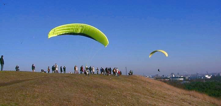 Paragliding auf demTeufelsberg