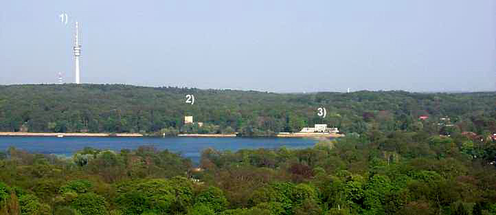 Panorama Glienicker Schlosspark und Schäferberg
