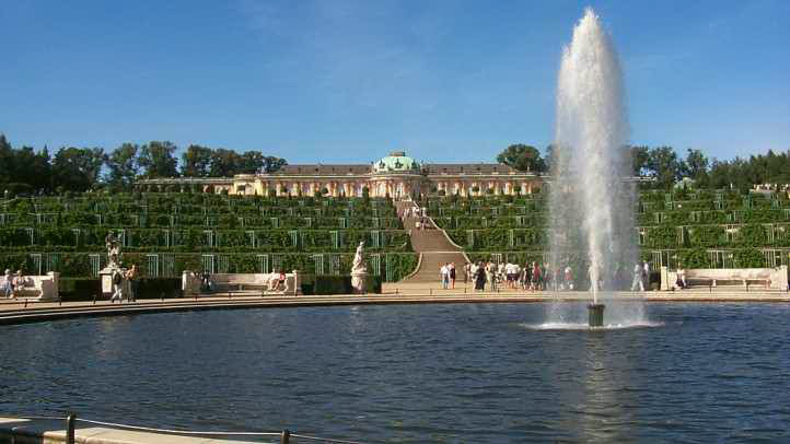 Haupt-Fontne im Park von Sanssouci