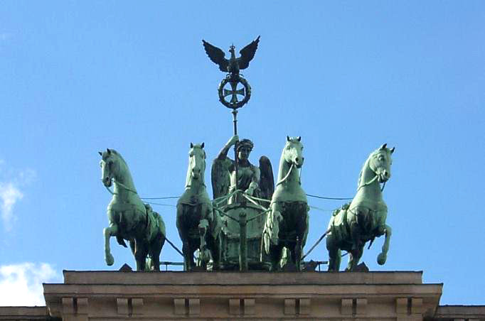 Vierergespann - Quadriga auf dem Brandenburger Tor - Retourkutsche