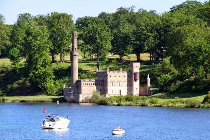 Maschinenhaus am Ufer des Tiefen Sees - Park Babelsberg.