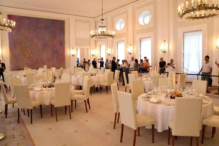 Der Groe Saal im Schloss Bellevue.