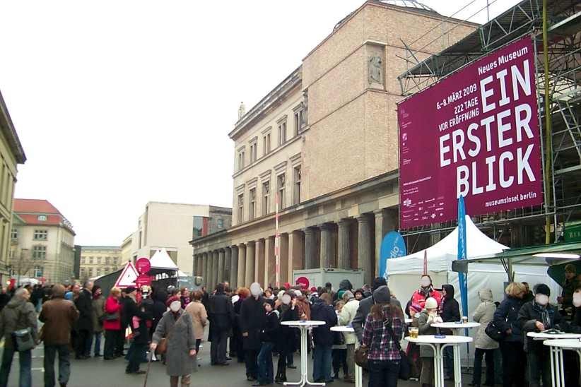 Neues Museum - Besichtigung am 7. Mrz 2009.