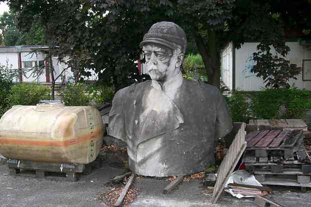 Bismarck Bste im Depot des Bezirks Steglitz-Zehlendorf in Berlin