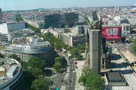 Breitscheidplatz von oben.