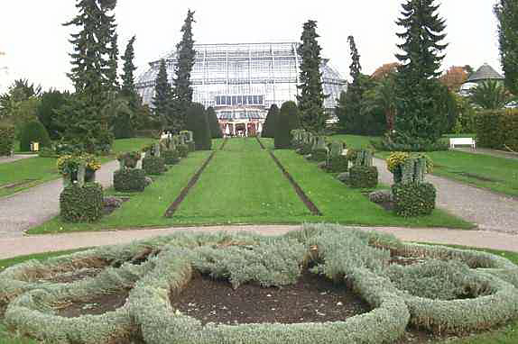 Im Botanischen Garten, das Groe Tropenhaus.