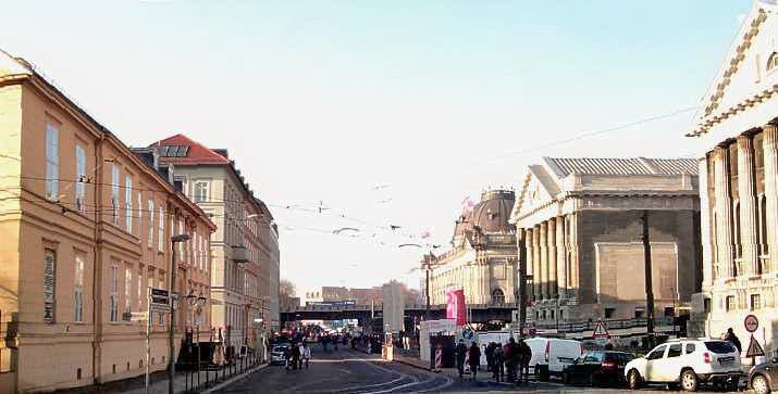 Blick in die Strae Am Kupfergraben.