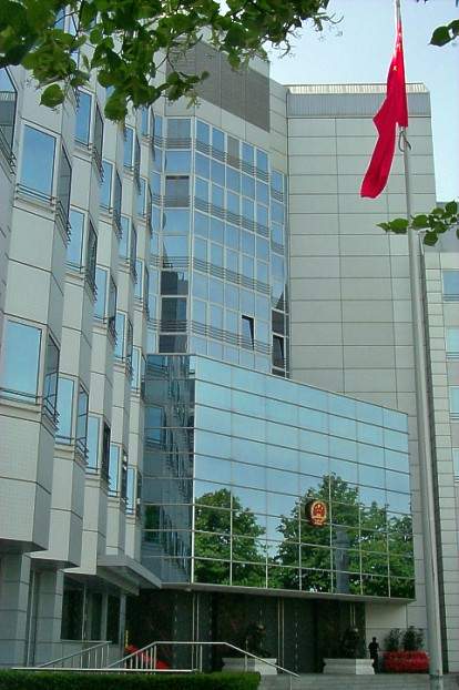 Botschaft der Volksrepublik China in Berlin-Mitte.