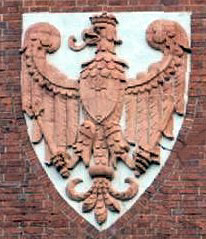 Roter Brandenburger Adler am Kaiser Wilhelm Turm - Berlin-Wannsee.