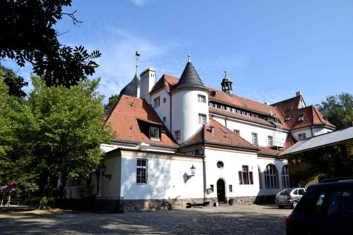 Forsthaus Paulsborn - Rckfront - am Grunewaldsee.