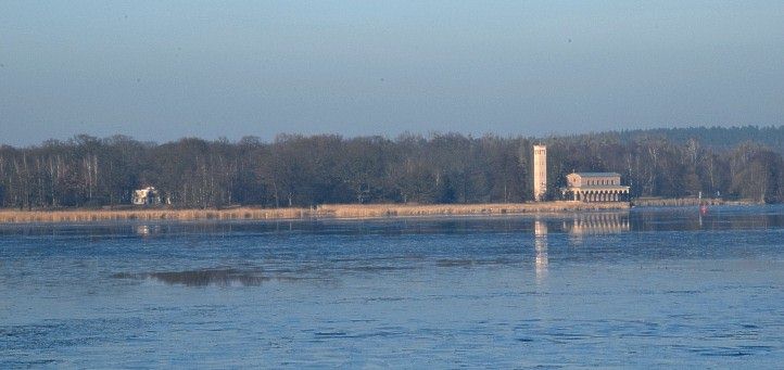 Blick nach Sacrow von der Glienicker Brcke.