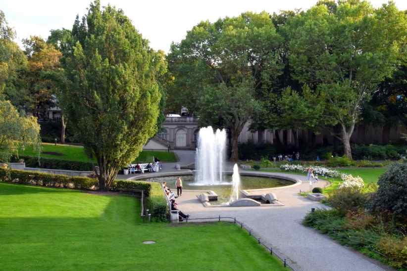 Blick von der Terrasse des Krnerparks.