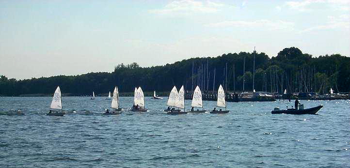 Piraten auf dem Mggelsee in Berlin