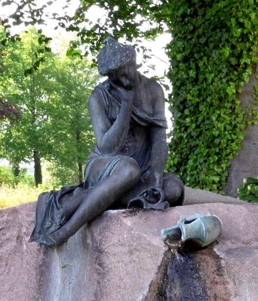 Des "Milchmdchens Perrette" in der Fabel La laitire et le pot au lait.