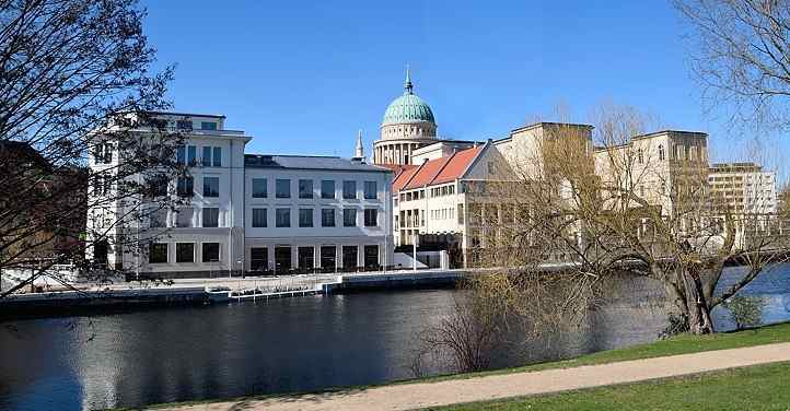 Blick von der Freundschaftsinsel ber die "Alte Fahrt" (Havel)