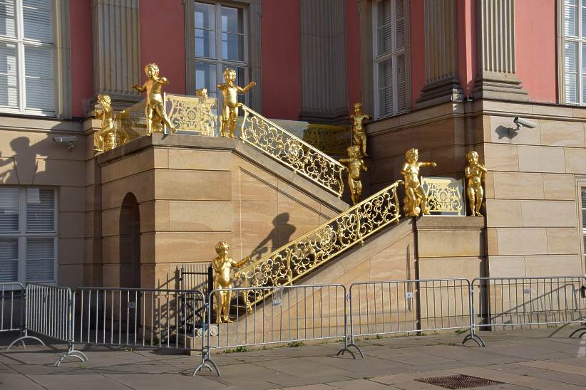 Engeltreppe bzw. Fahnentreppe am Stadtschloss Potsdam.