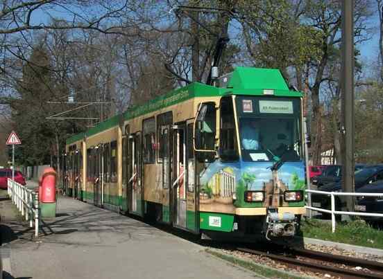 Oldtimer Straenbahn Tram 88 nach Rdersdorf.