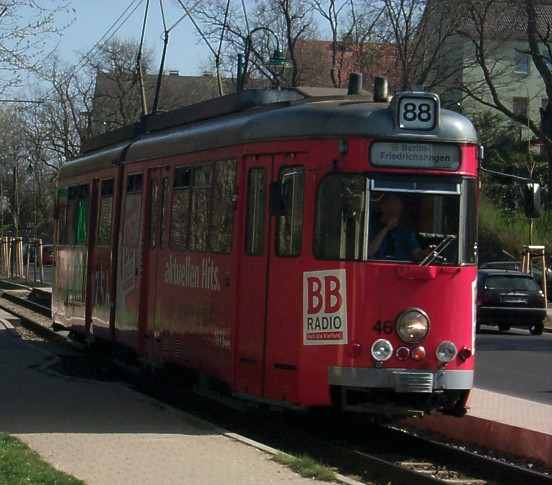 Oldtimer Straenbahn Tram 88 nach Friedrichshafen.