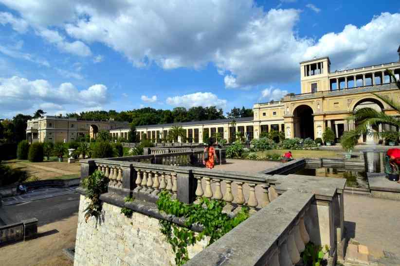 Auf der Orangerieschlossterrasse in Sanssouci.