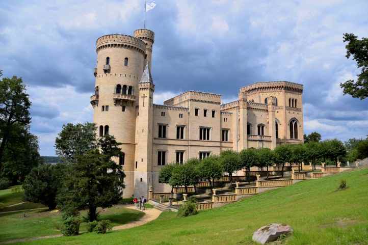 Die Rckfront von Schloss Babelsberg.