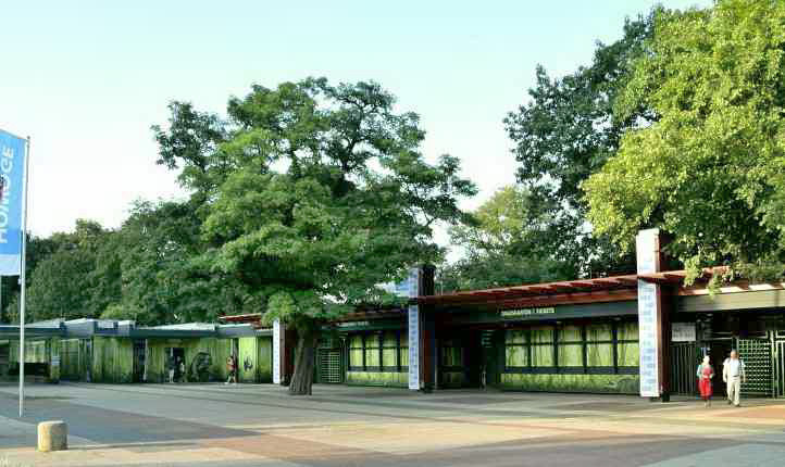 Tierpark Berlin - Eingang Brenfenster.