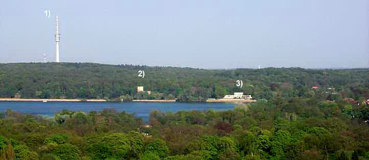 Panorama Glienicker Schlosspark und Schferberg