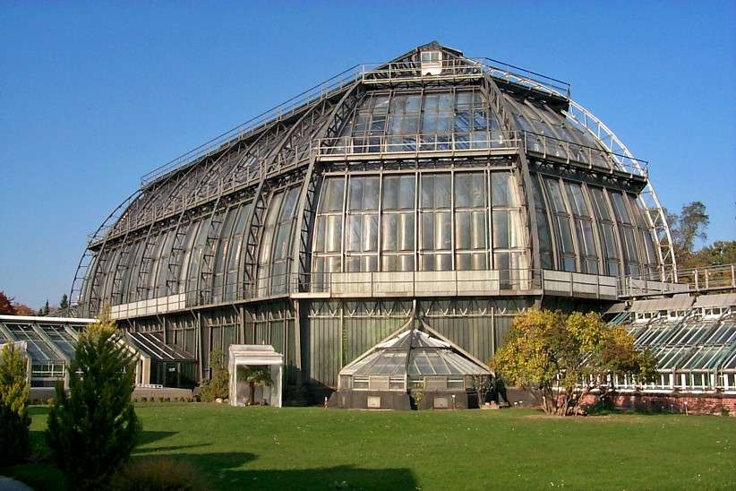 Das Groe Tropenhaus im Botanischen Garten.