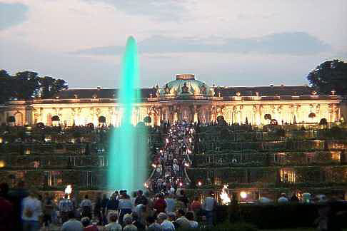 Sanssouci Schloss - Fontaene